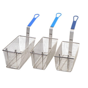Stainless steel easy clean heavy-duty fryer baskets